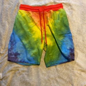 Men’s Rainbow Tie Dye Shorts